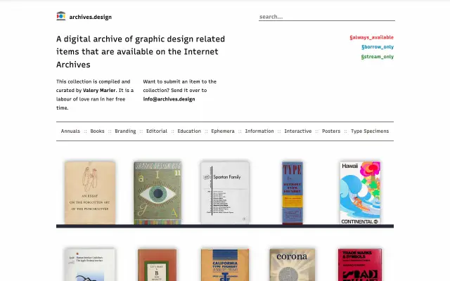 Archives Design preview