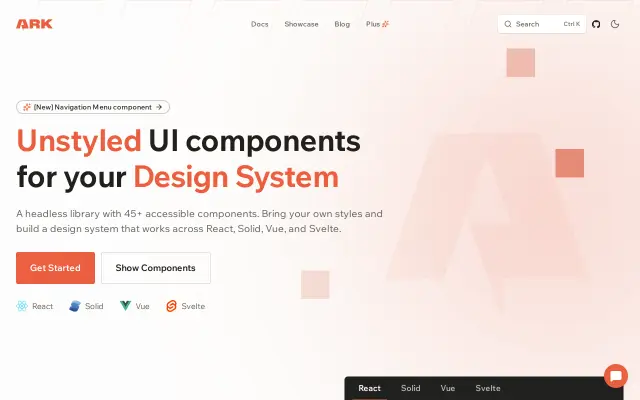 Ark UI preview