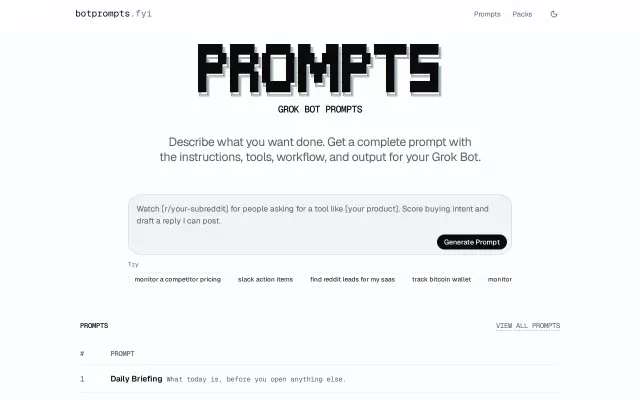 BotPrompts preview