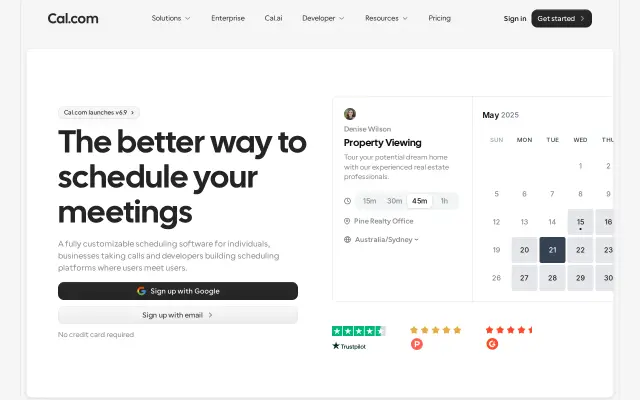 Cal.com preview