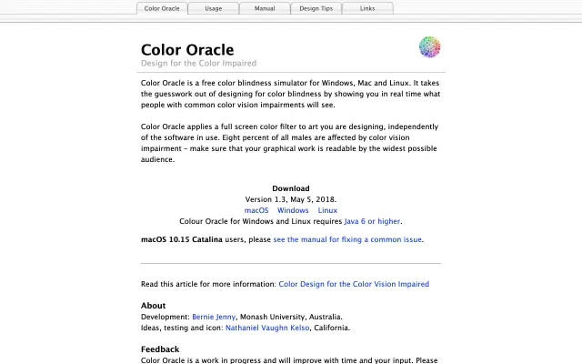 Color Oracle preview