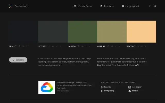 Colormind preview