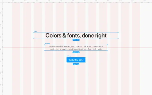 Colors & Fonts preview
