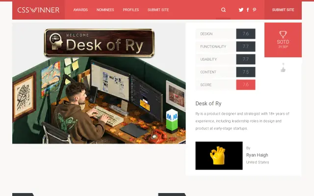 CSS Winner preview