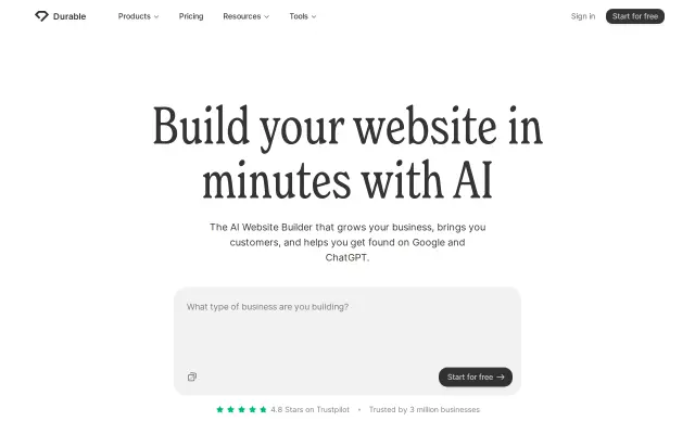 Durable AI preview