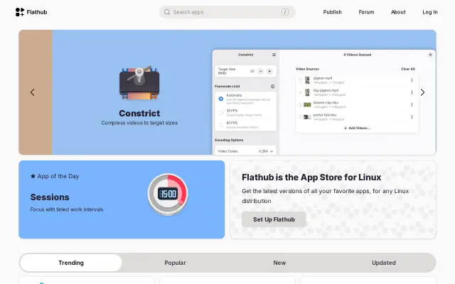 Flathub preview