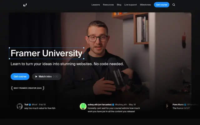 Framer University preview
