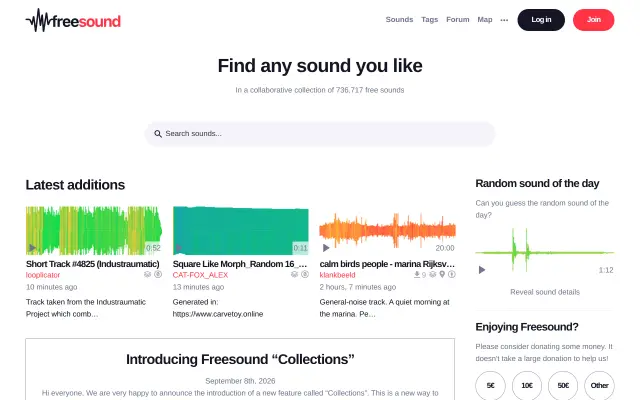 Freesound preview