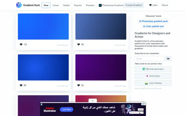Gradient Hunt preview