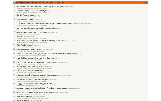 Hacker News preview