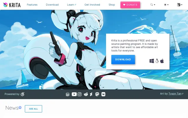 Krita preview