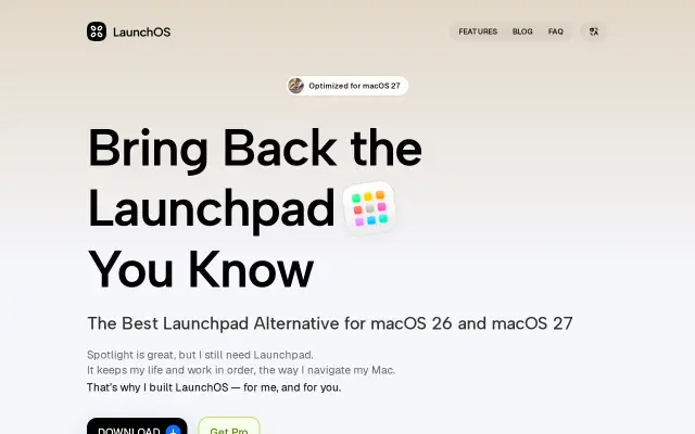 LaunchOS preview