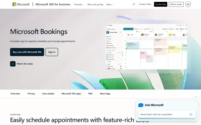 Microsoft Bookings preview