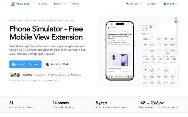 Mobile Simulator preview