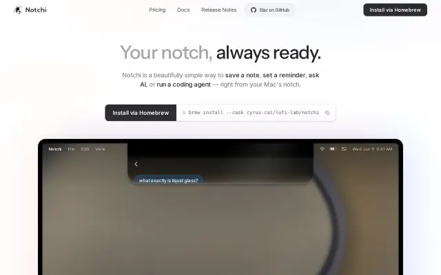 Notchi preview