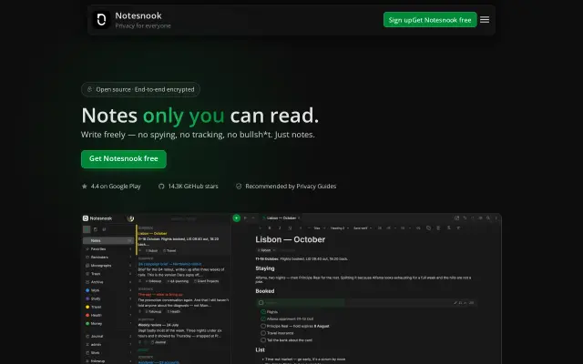 Notesnook preview
