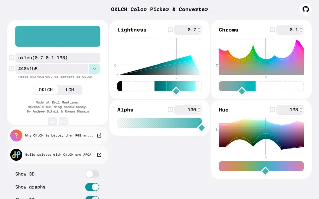 OKLCH Color Picker preview
