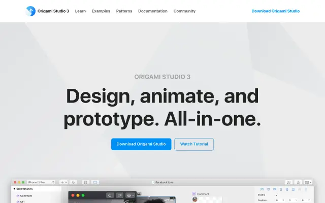 Origami Studio preview