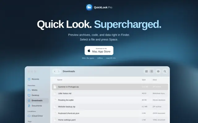 QuickLook Pro preview