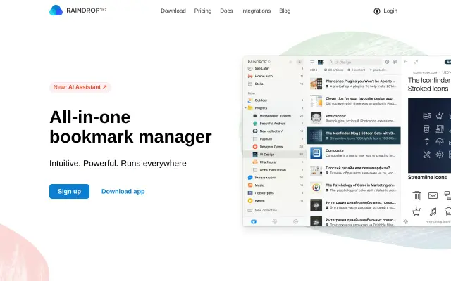 Raindrop.io preview