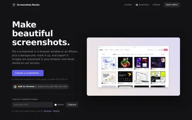 Screenshot.rocks preview