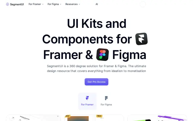 Segment UI preview