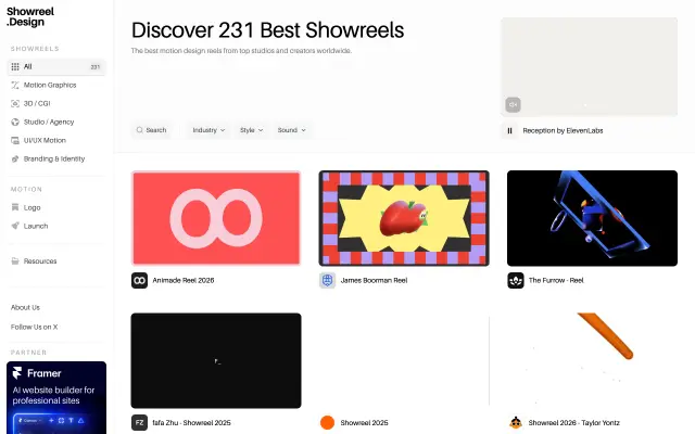 Showreel.design preview