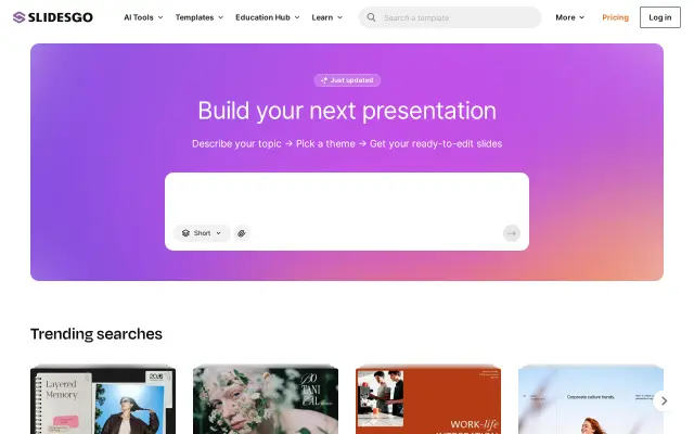 Slidesgo preview