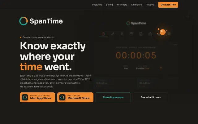 SpanTime preview