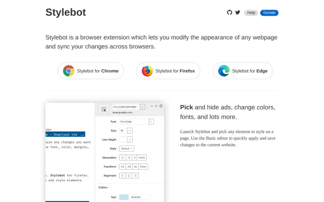 Stylebot preview