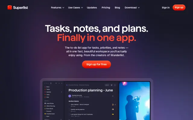 Superlist preview