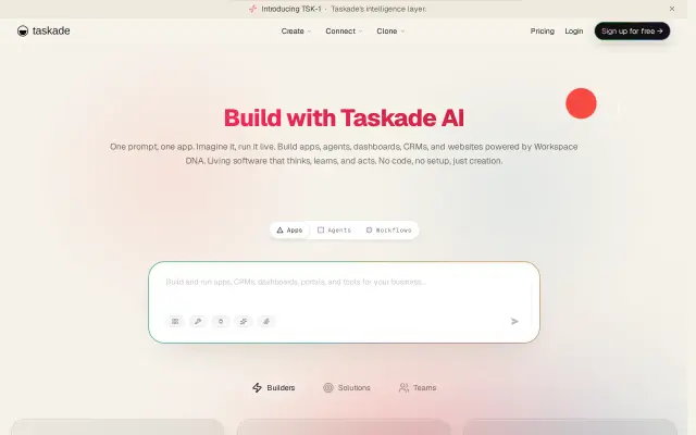 Taskade AI preview