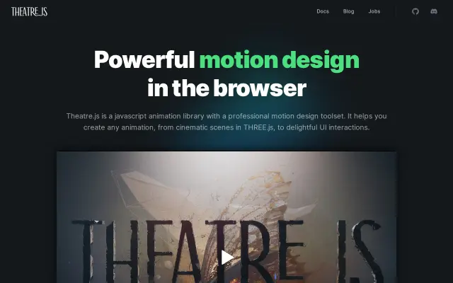 Theatre.js preview