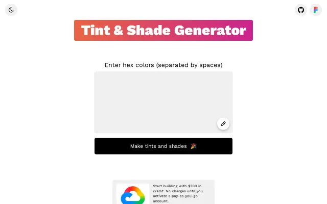 Tint & Shade Generator preview
