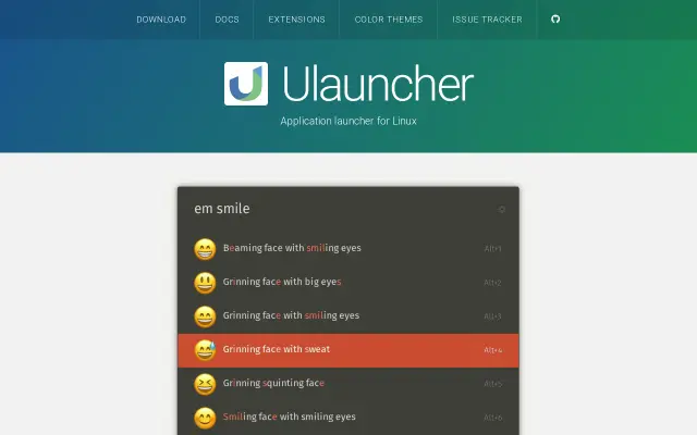 Ulauncher preview