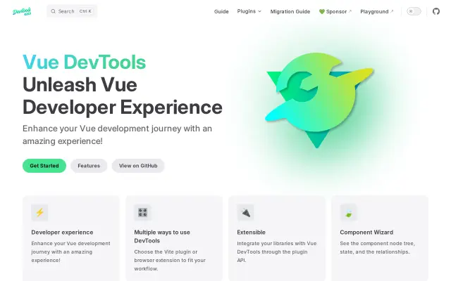 Vue.js devtools preview