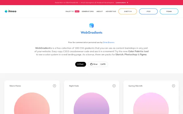 WebGradients preview