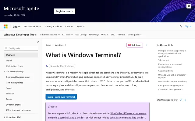 Windows Terminal preview