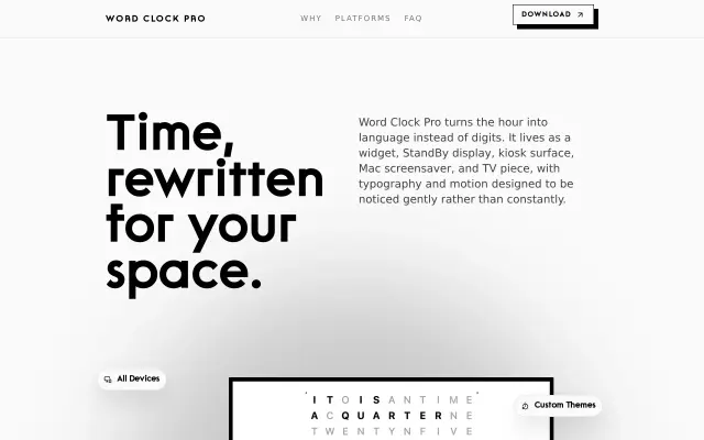 Word Clock Pro preview