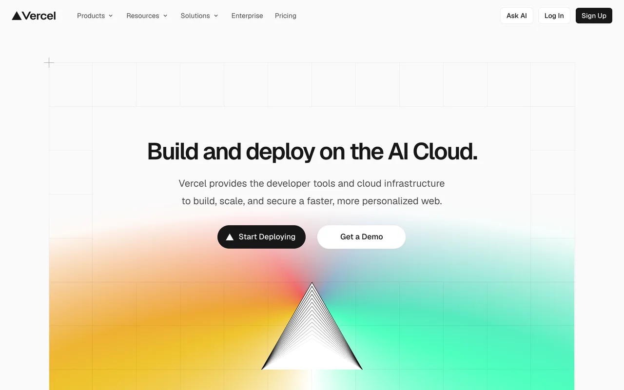 Vercel screenshot