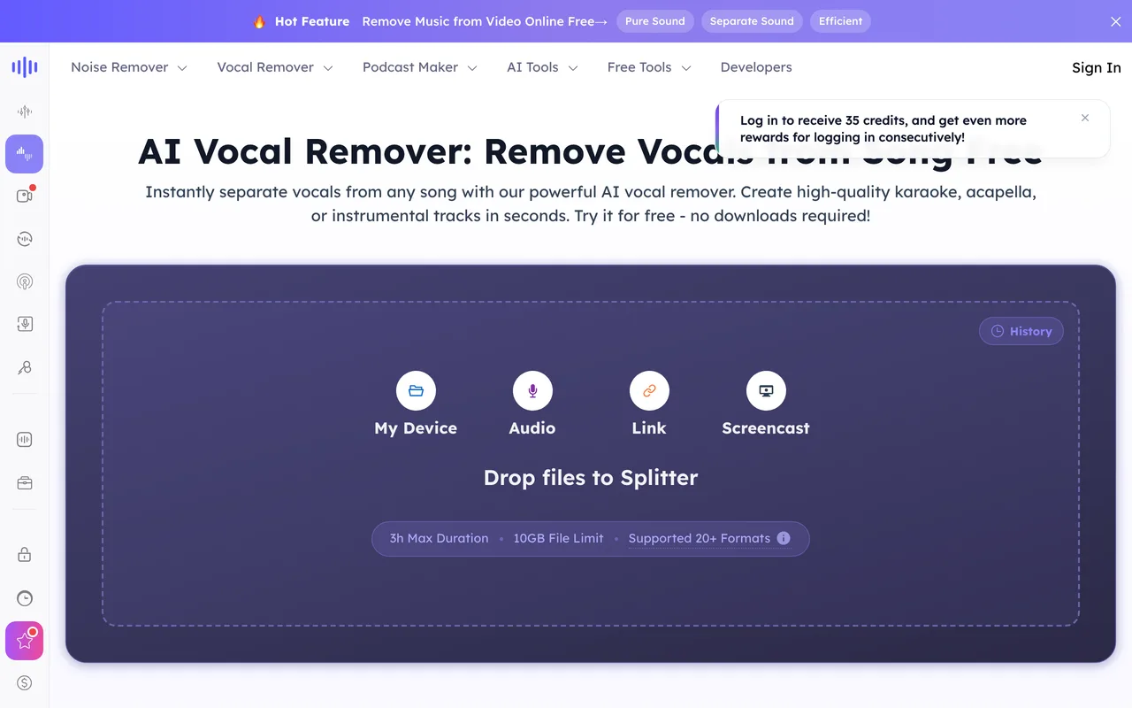 Vocal Remover Free screenshot
