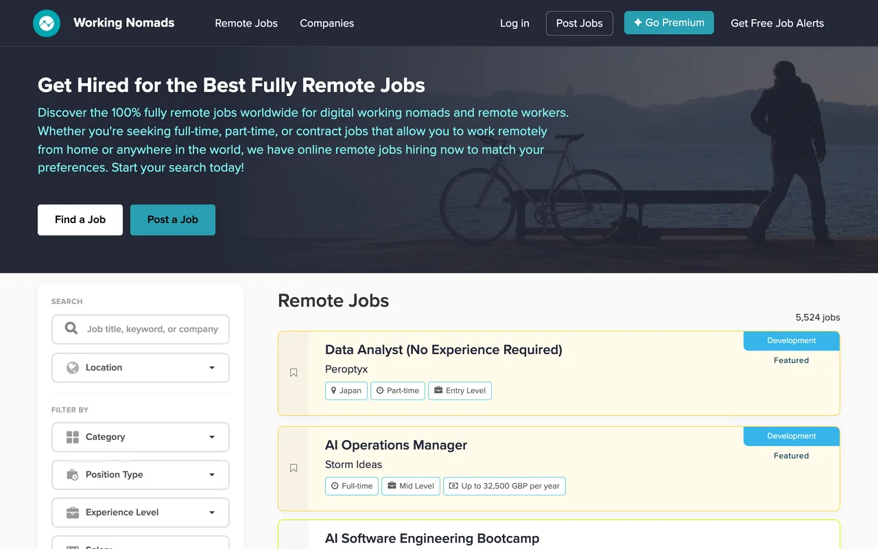 Working Nomads screenshot