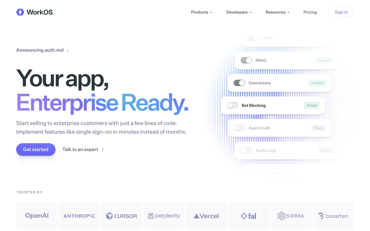 WorkOS screenshot