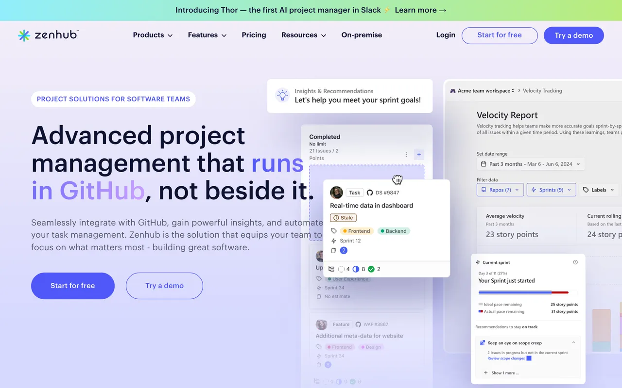 Zenhub screenshot
